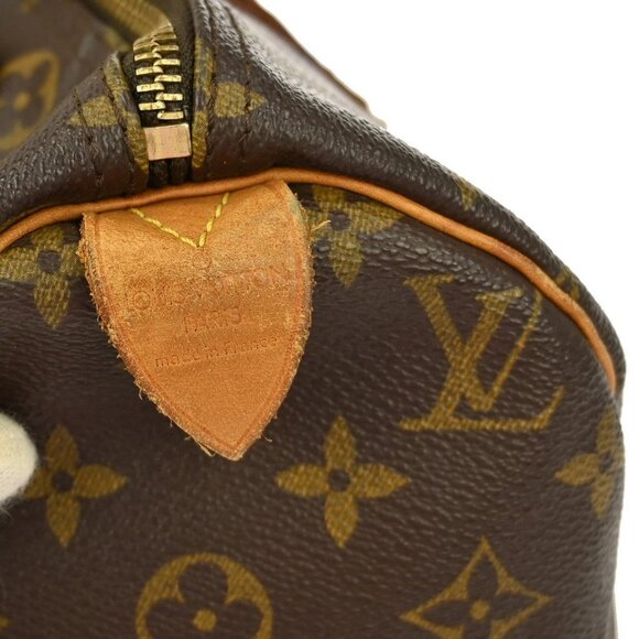 LOUIS VUITTON SPEEDY 30 HANDBAG PURSE MONOGRAM CANVAS M41526 TH0071 YQ04706 BN04 - Picture 6 of 10